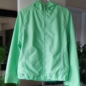 Vibrant Green Zip-Up Jacket -
